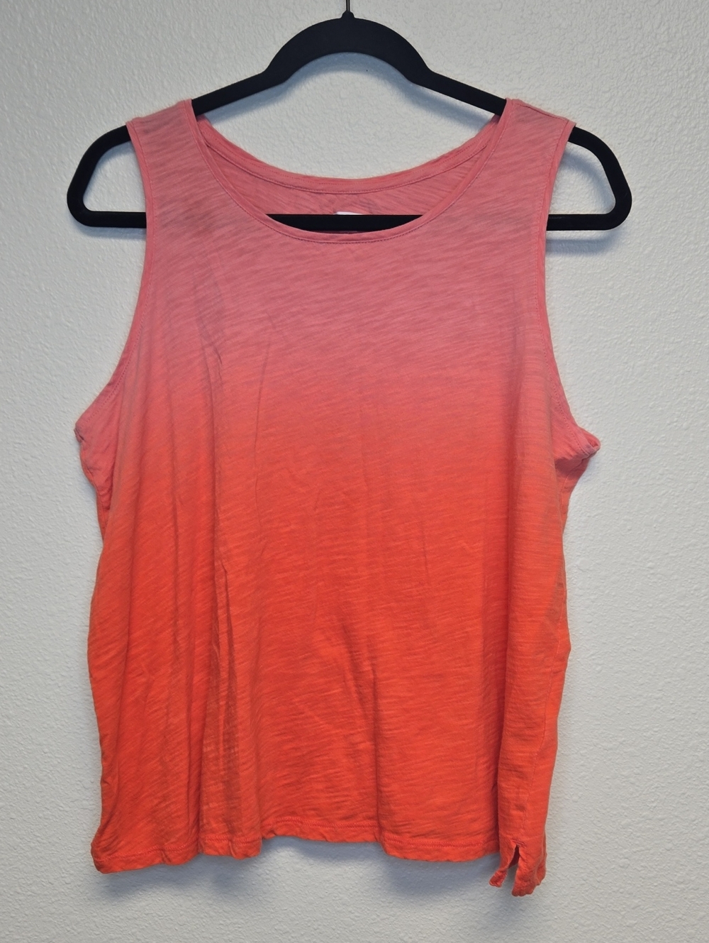 Old Navy Dip Dye Ombre Coral Tank